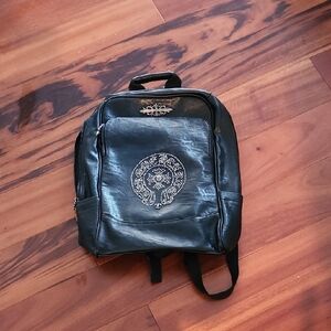 Black Embellished Backpack